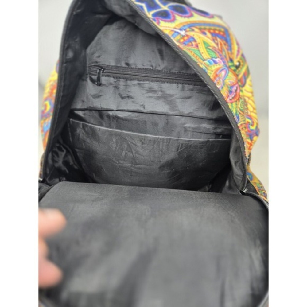 Human Evolution Inspired Psychedelic Backpack Rai… - image 5